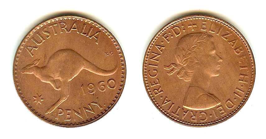 Australian Penny 1960 BU